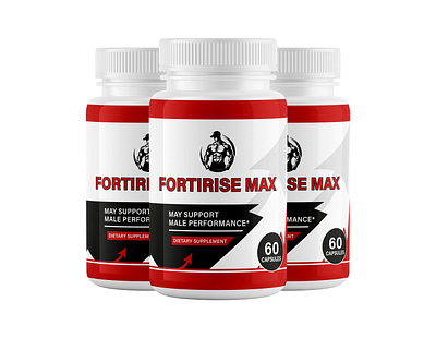 FORTIRISE MAX – Male Performance Supplement Label brandidentity branding design designinspiration graphic design graphicdesign male performance packaging design product label supplement label