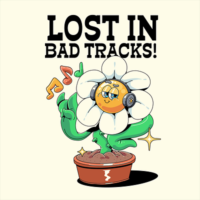 Rock'in Blossom 3d animation art artwork blossom branding character design flower mascot graphic design illustration logo mascot motion graphics retro mascot