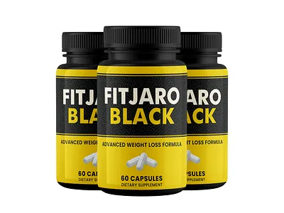 FITJARO BLACK – Advanced Weight Loss Formula Label Design brandidentity branding capsule packaging design designinspiration dietary supplement graphic design graphicdesign illustration packaging design product label supplement label weight loss formula