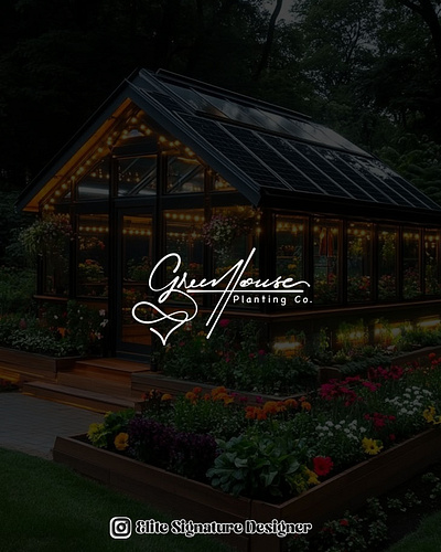 Plant logo | Digital signature | calligraphy graphic design