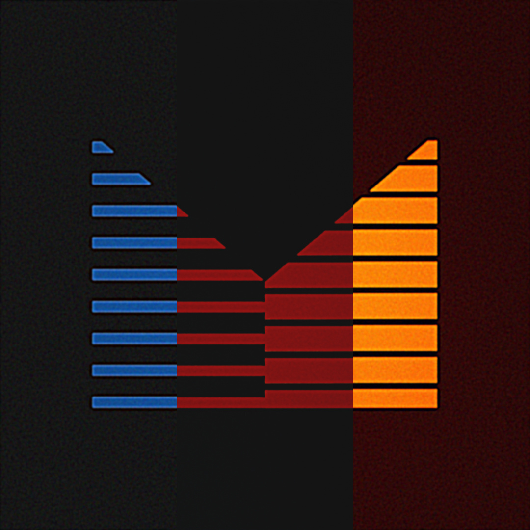 M logos - Vintage/VHS effects - 3 variatons after effects animation design illustration logo m logo retro retro effect typography vhs vintage