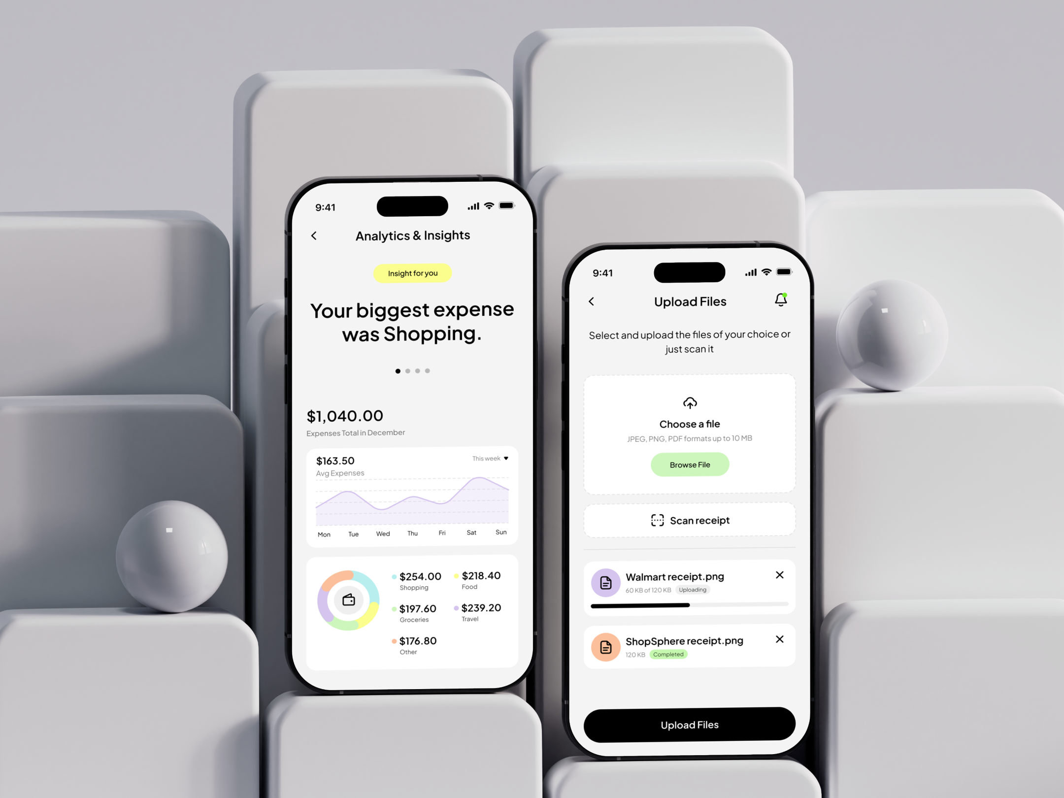 Expenzy | Mobile App Design📊 app b2c branding budget clean design expense finance fintech ios minimalism mobile saas service suarasa tracker transaction ui wallet