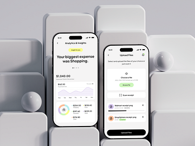 Expenzy | Mobile App Design📊 app b2c branding budget clean design expense finance fintech ios minimalism mobile saas service suarasa tracker transaction ui wallet