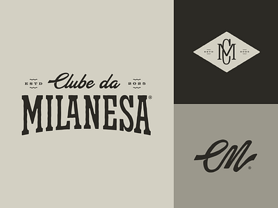 Clube da Milanesa branding club food gastronomy graphic design logo meat milanesa vintage