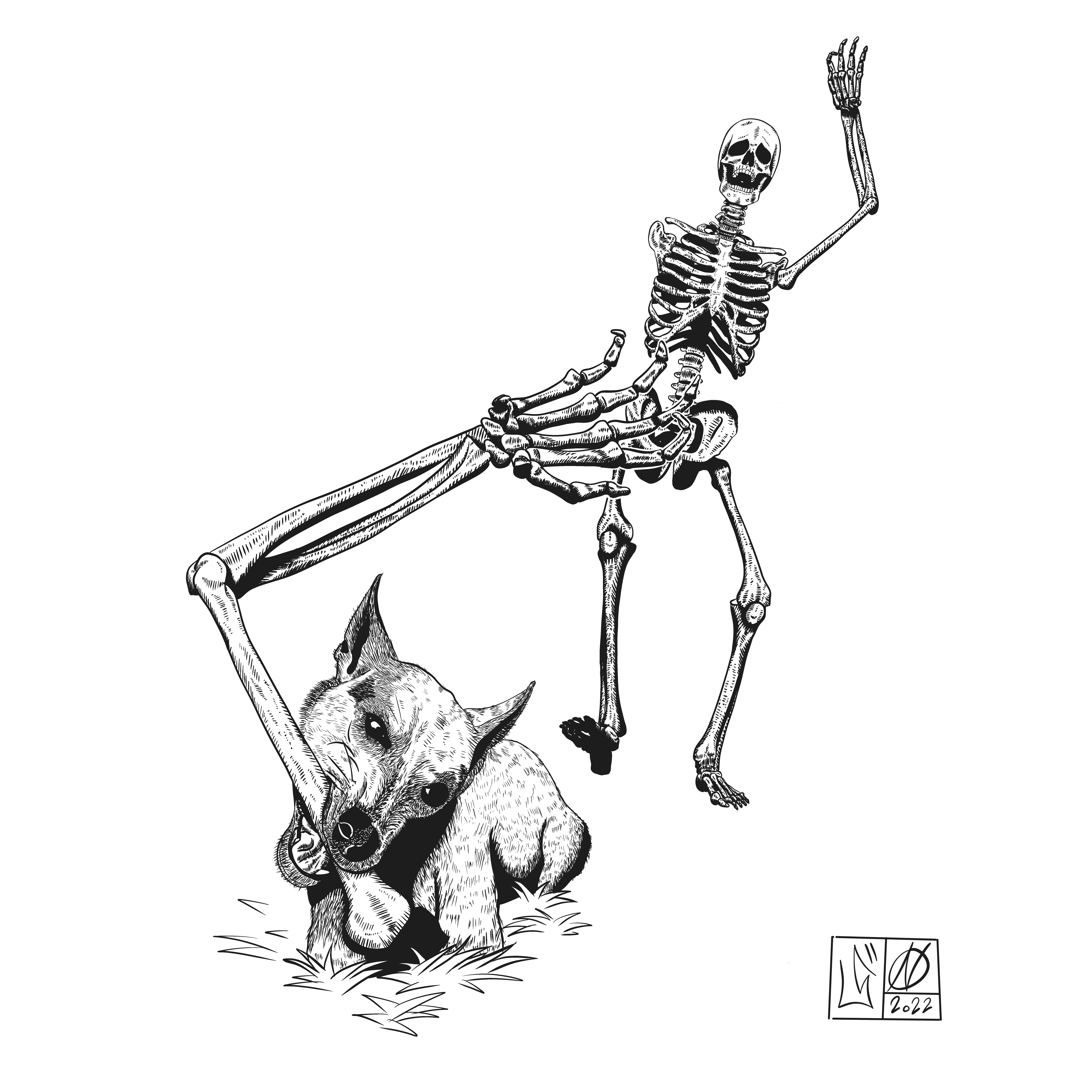 Example of Black & White Digital Illustration