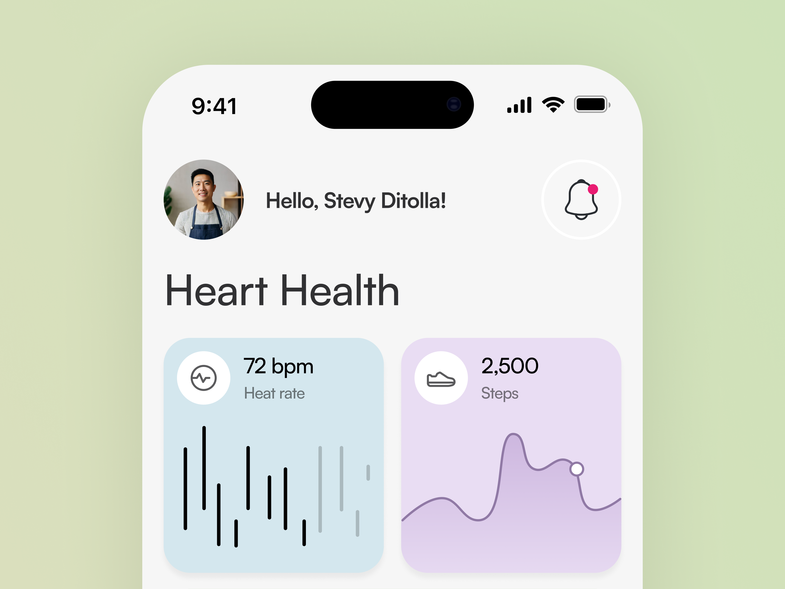 Example of ☘️ Health Tracking App - Healthy Habits Made Simple