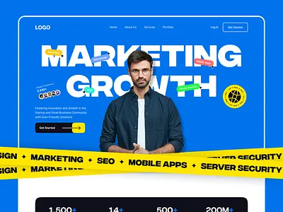 Website Design For Markting Agency 3d animation best website design branding graphic design logo marketing agency marketing agency website motion graphics ui