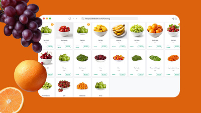 FreshBasket – Smart Grocery Marketplace admin panel ecommerce fresh food fruits grocery management marketplace modern ui online store product shop app ux design vegetables