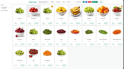 FreshBasket – Smart Grocery Marketplace admin panel ecommerce fresh food fruits grocery management marketplace modern ui online store product shop app ux design vegetables