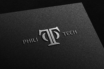 Phili Tech Logo asia branding coding design game graphic design logo minimal serif technology timeless