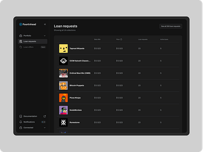 Fountnhead | Crypto Lending Platform UX/UI Design bitcoin crypto crypto platform figma lending platform ordinals ui ux uxui web3