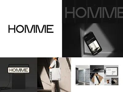 Homme - Logo design, Branding advertising beverage packaging brand design brand identity branding design graphic design logo ui