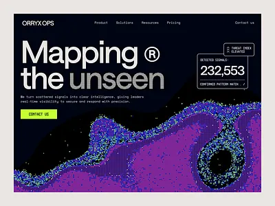 AI STARTUP ai b2b brand brand design brand identity branding defense dither gov heatmap landing page modern startup typography ui website