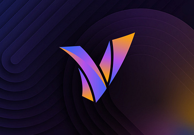 Logo Design for Visionary with Letter V (Unused Logo) app logo branding design graphic design logo logo branding logo design logotype modern logo tech logo v letter logo