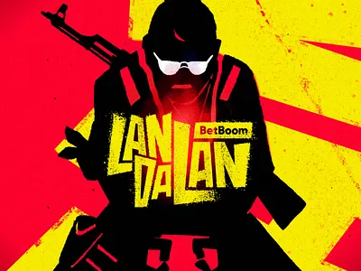 BetBoom LanDaLan animation anime betboom branding counter strike creative cs2 cyber dandadan design game graphic design illustration logo motion graphics tournament