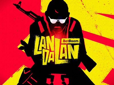 BetBoom LanDaLan animation anime betboom branding counter strike creative cs2 cyber dandadan design game graphic design illustration logo motion graphics tournament