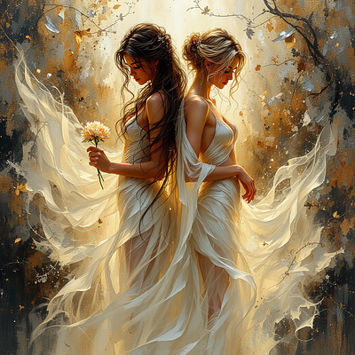 Ethereal 3d digital art illustration