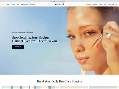 Eyecart Shopify Website brand identity branding creative concept design eye eye animation eye care eye logo eyecart graphic design grid logo logo logo animation logo design logo structure medical minimalist wordmark ophthalmologist retail logo sans serif