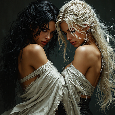 Duel- Like 3d digital art illustration