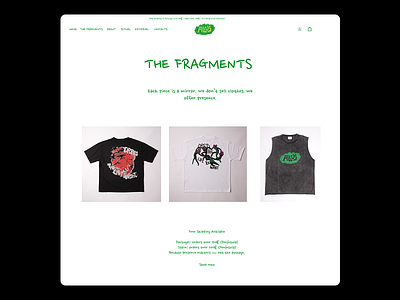 Shopify Website design | Apparel brand contemporary retail web design