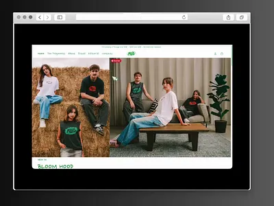 Shopify Website design | Apparel brand contemporary retail web design