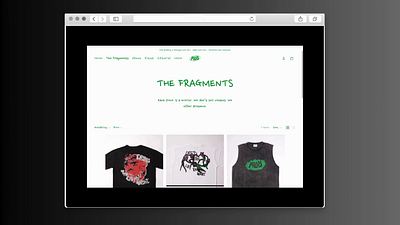 Shopify Website design | Apparel brand contemporary retail web design