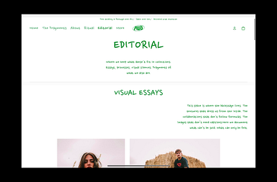 Shopify Website design | Apparel brand contemporary retail web design