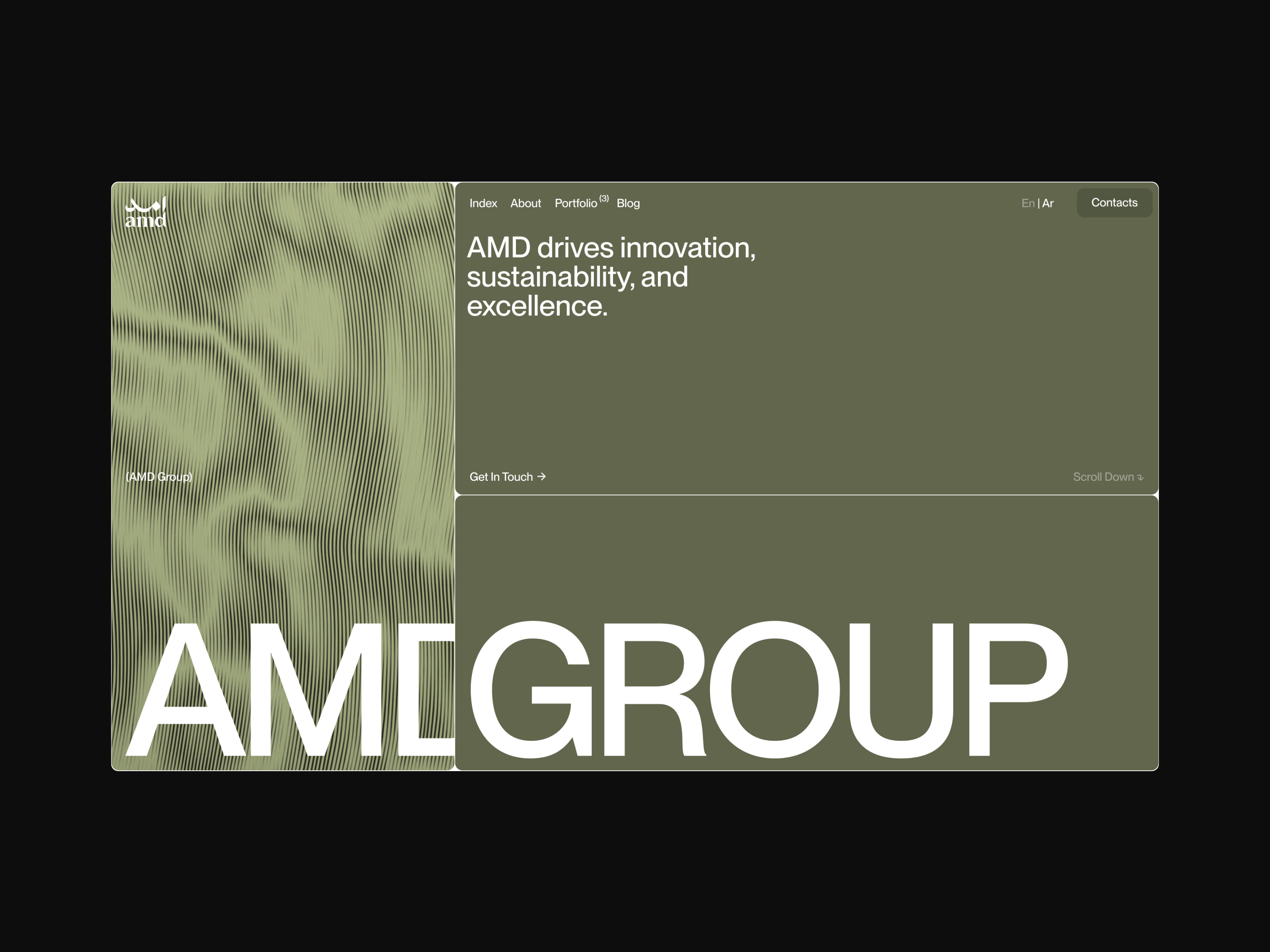 AMD Group animation arabic design design studio fashion illustration interaction typography ui website