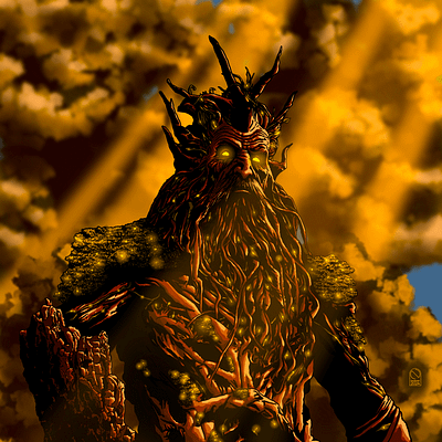 Tree King | Golden Hour Version | Comics Illustration art artwork comics design illustration