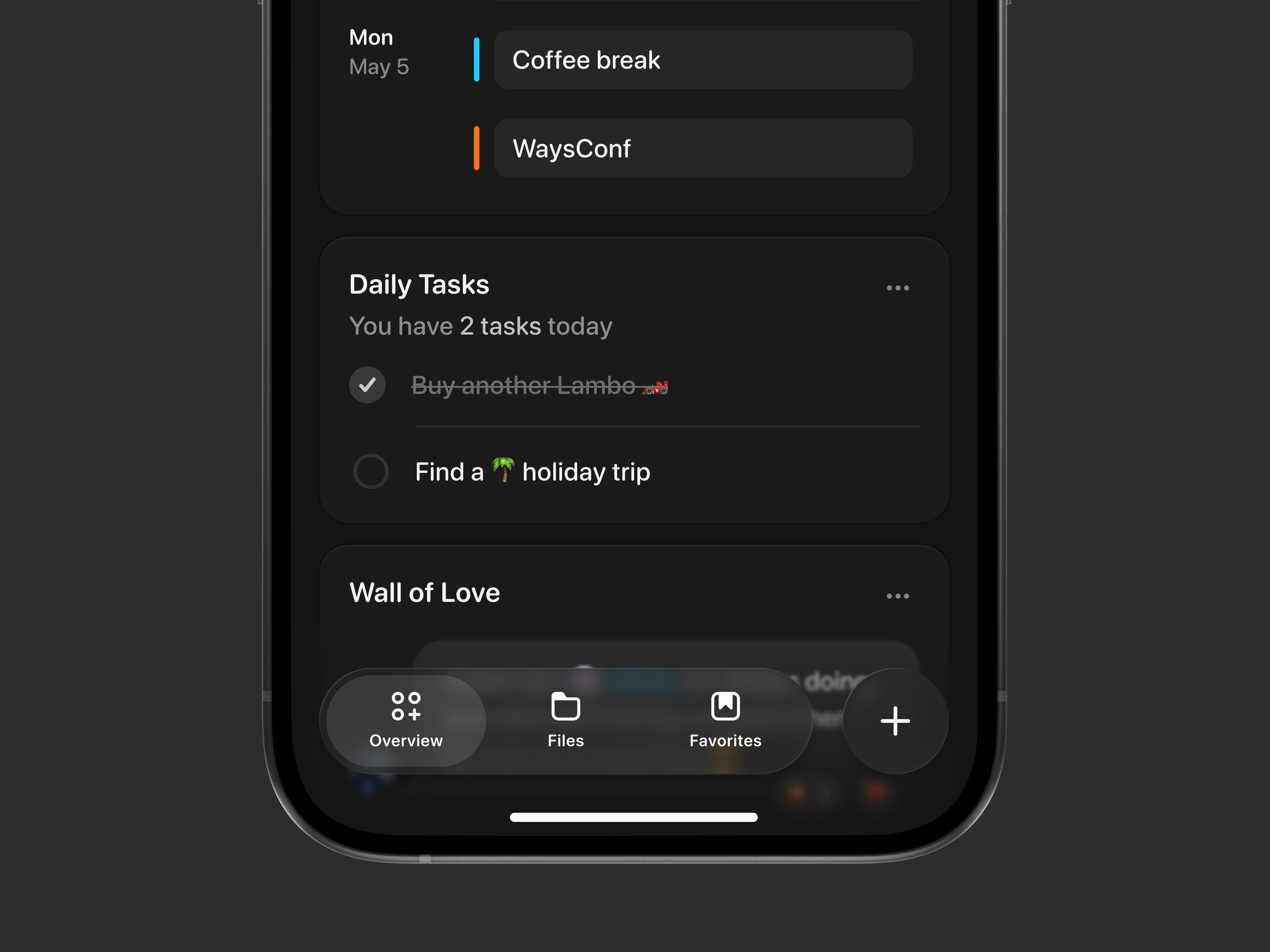 Example of bottom nav exploration