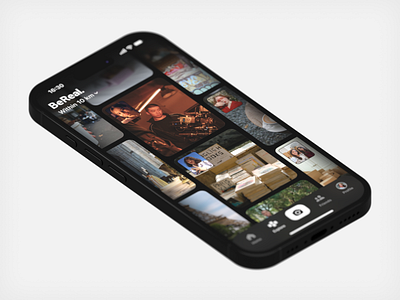 BeReal App Concept app bereal concept design interface mobile network product social ui ux
