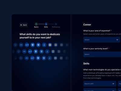Culture-driven talent pool - app design app branding design desktopapp form goodui recruitment talentpool tech ui ux