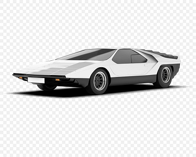Retro Car PNG Collection – Transparent Background automotive render