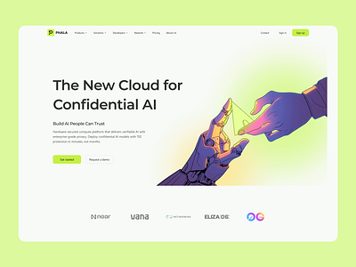 Cloud AI Website Design agency ai ai landing page ai website cloud ai website design corporate enterprise enterprise website influencers marketing product product design software studio ui web web design web page webdesign
