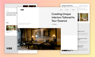 Interior design company website interior design company landing page design minimal website design modern website design ui ux website design