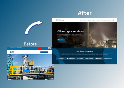 Redesign of an energy company website energy company graphic design landing page design ui ux website design website redesign