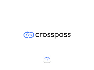 Crosspass - Logo Design adobe illustrator app app icon arrows branding creative design exchange geometric graphic design icon logo logo design png purple secure security svg swap vector