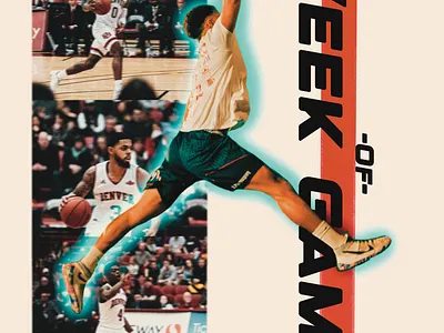 Basketball week tournament graphic design