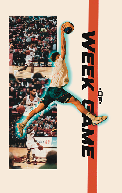 Basketball week tournament graphic design