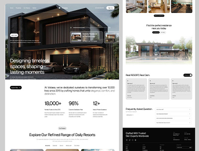 Resort booking website 3d animation app branding design graphic design illustration logo mobile app motion graphics ui ux website