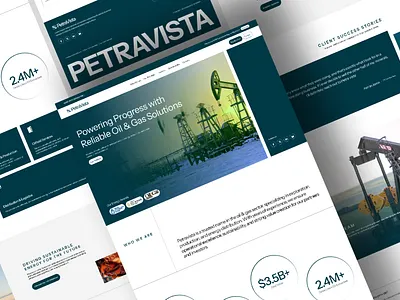 Oil and Gas Company clean concept design energy industry heating fuel landing page design minimal oil oil gas company oil and gas industry oil company oil exploration petroleum company ux design web design