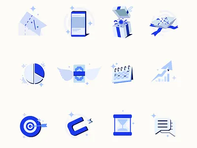 Marketing icon animation digital marketing graphic design highlight icon icon logo marketing motion graphics ui ui icon