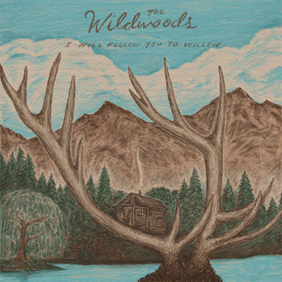 I Will Follow You to Willow antlers colored pencil deer drawing hand drawn illustration joe horacek little mountain print shoppe mountains music nebraska sketch the wildwoods typography willow