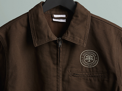 Southtown Alt Mark – Embroidery badge brown builders circle construction design embroidery hill country jacket live oak oak southtown texas tree