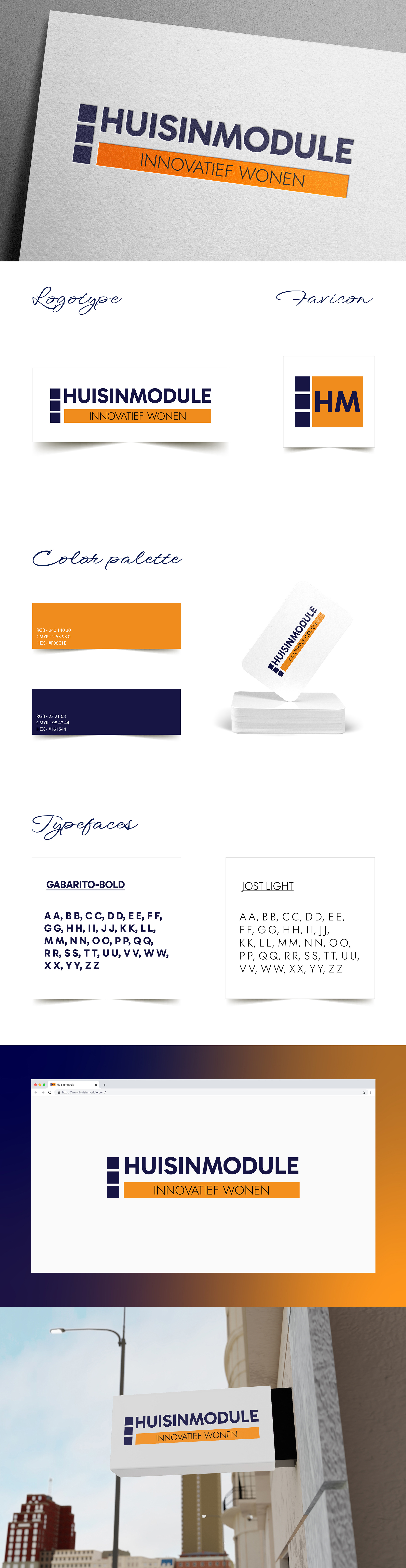 Logo and Brand Identity for a company that builds modular homes brandidentity branding design graphic design identity illustration logo logotype module vector visualidentity