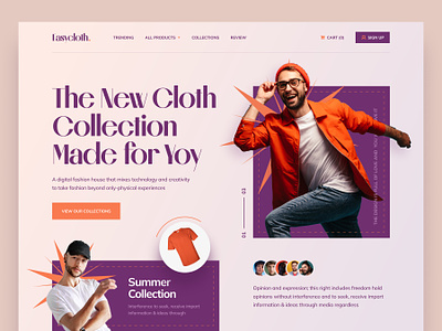 Men's Fashion Ecommerce Website Design ecommerce fashion figma landing page lifestyle brand men men clothing product design ui website design