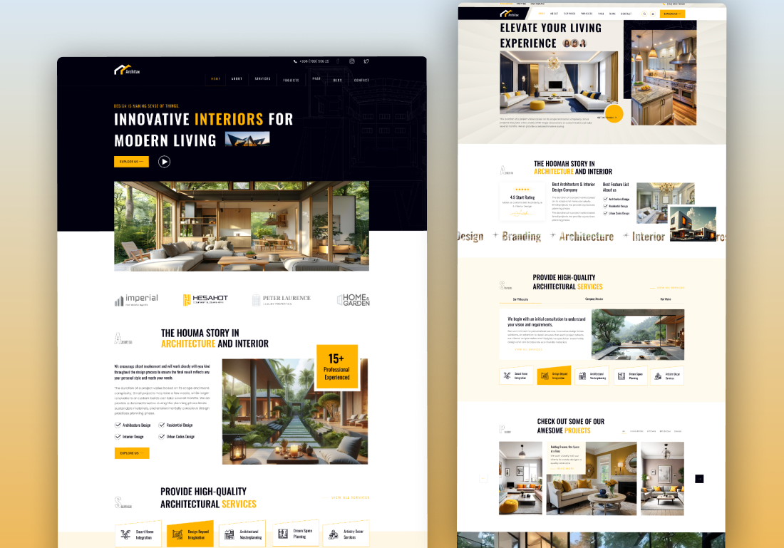 Example of Website Design (5 Pages)