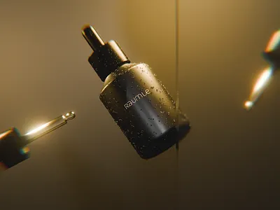 Experiments with product key visuals 3d blender cream graphic design key visual product