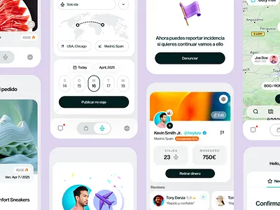 Product Design app bring it clean delivery design flat ios layout match mobile product profile travel ui ui design ux web