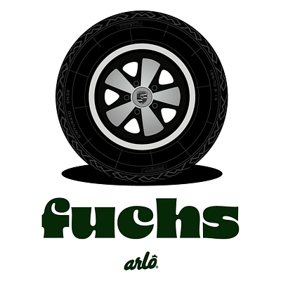 fuchs automotive callook design flat graphic design illustration porsche wheel